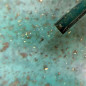 Pétale or bleu