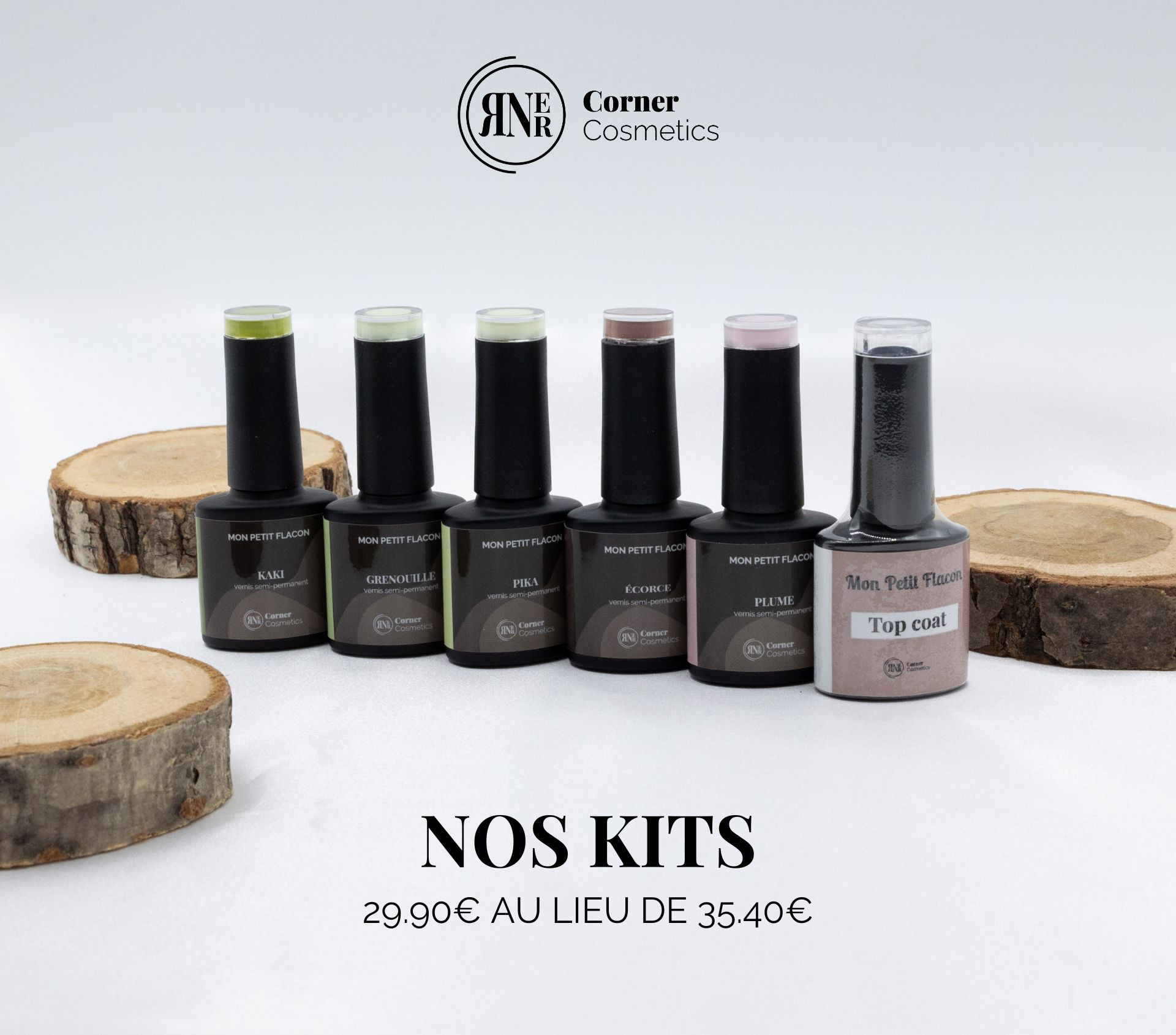 Nos kits de vernis semi-permanents - Corner Cosmetics